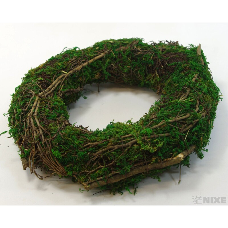 VĚNEC RÉVA 30cm*ZELENÁ+HNĚDÁ