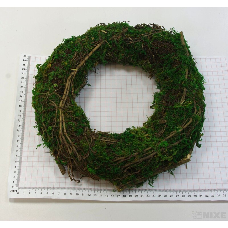 VĚNEC RÉVA 30cm*ZELENÁ+HNĚDÁ