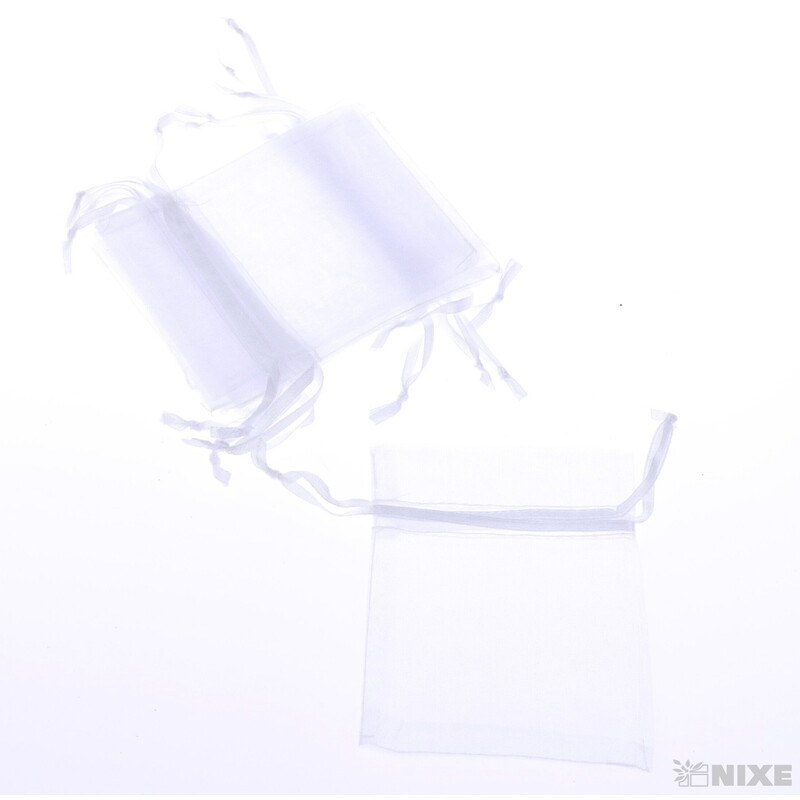 SÁČEK ORGANZA 08x10cm*BÍLÁ