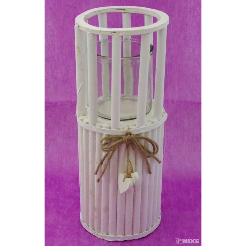 STOJAN SVÍCEN 35cm*BÍLÁ