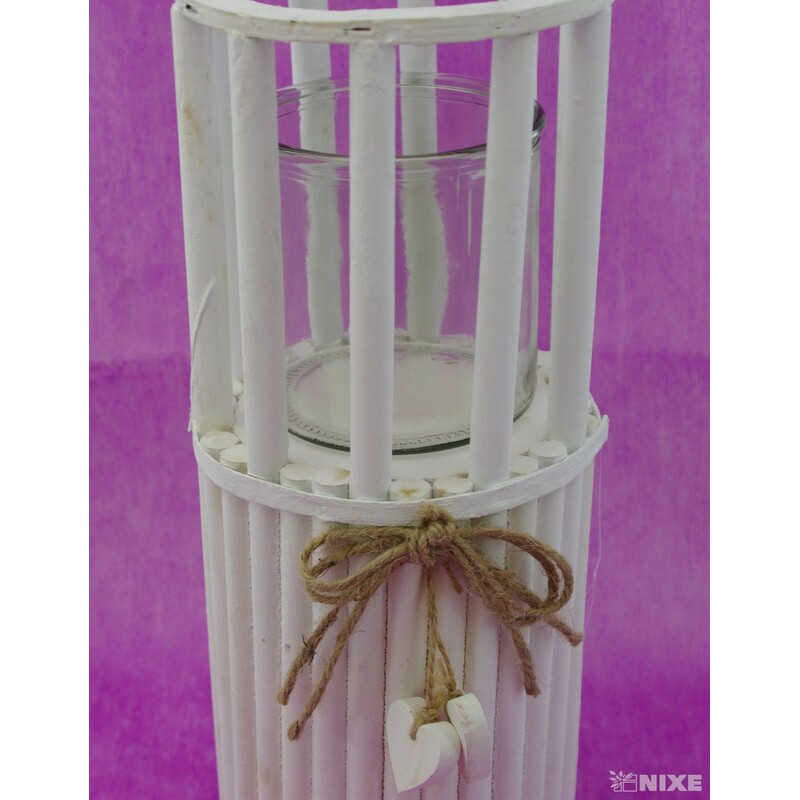 STOJAN SVÍCEN 35cm*BÍLÁ