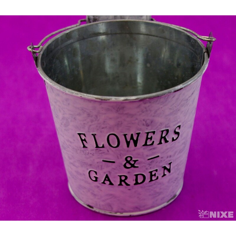 PLECHOVÝ KBELÍK 11x11,5cm*BÍLÁ