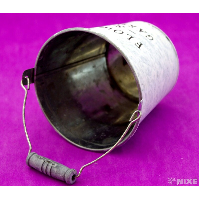 PLECHOVÝ KBELÍK 11x11,5cm*BÍLÁ