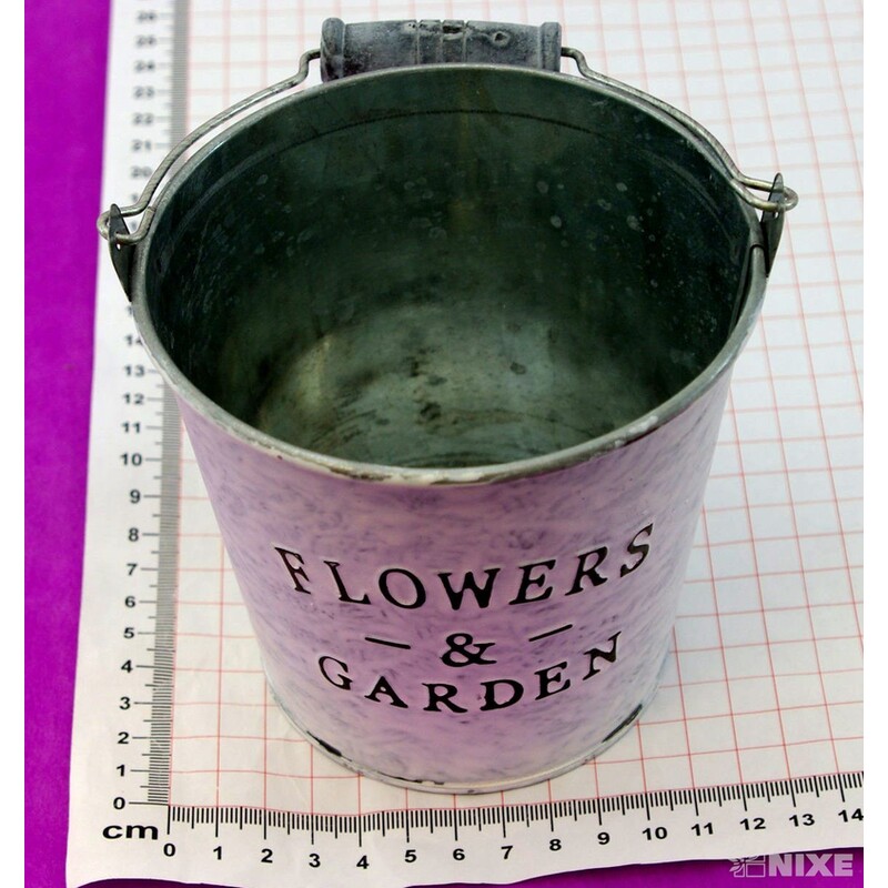 PLECHOVÝ KBELÍK 11x11,5cm*BÍLÁ