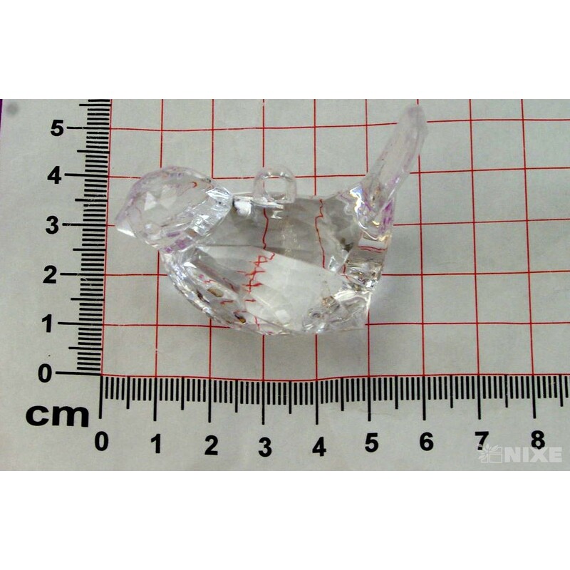 ZÁVĚS AKRYL PTÁČEK 3x5cm 5ks*PRŮHLEDNÁ