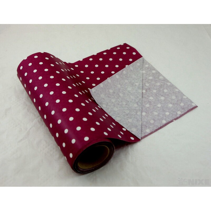 ROLE PAPÍR PUNTÍK 50cmx20m*BORDOVÁ
