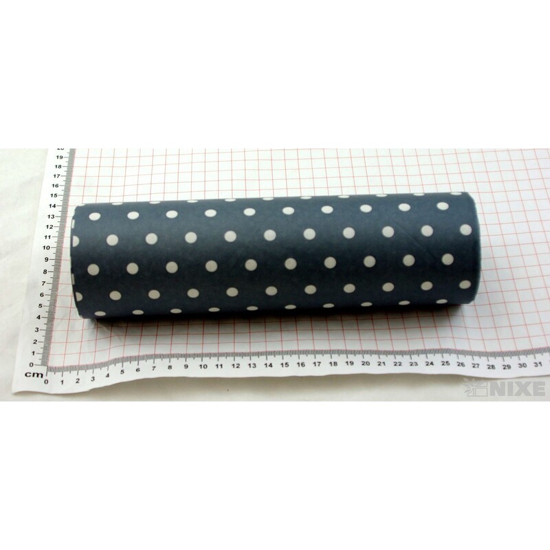 ROLE PAPÍR PUNTÍK 50cmx20m*ŠEDÁ