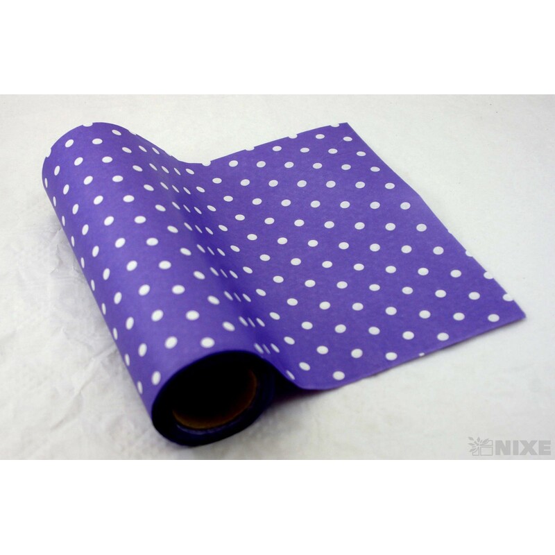 ROLE PAPÍR PUNTÍK 50cmx20m*FIALOVÁ