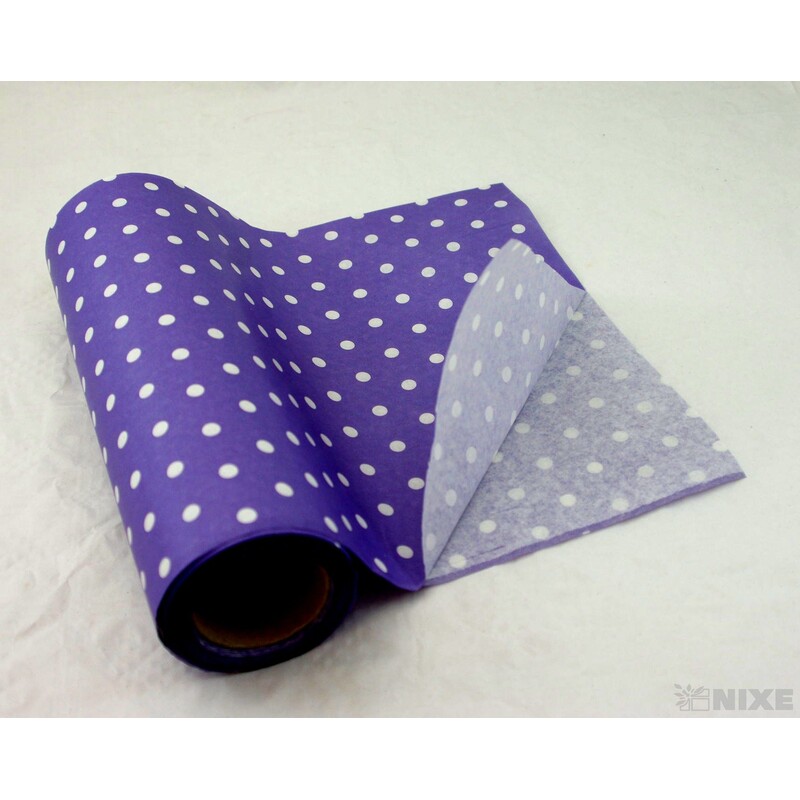 ROLE PAPÍR PUNTÍK 50cmx20m*FIALOVÁ