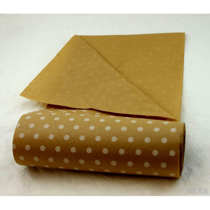 ROLE PAPÍR PUNTÍK 50cmx20m*PŘÍRODNÍ