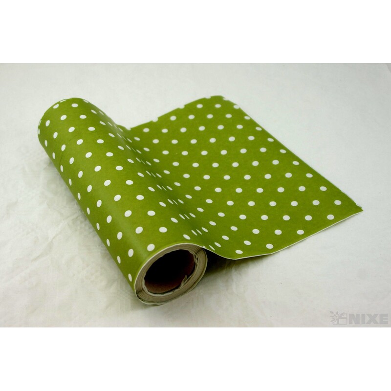 ROLE PAPÍR PUNTÍK 50cmx20m*ZELENÁ