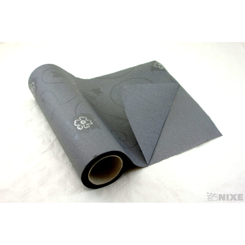 ROLE PAPÍR FLORALES 50cmx20m*ŠEDÁ