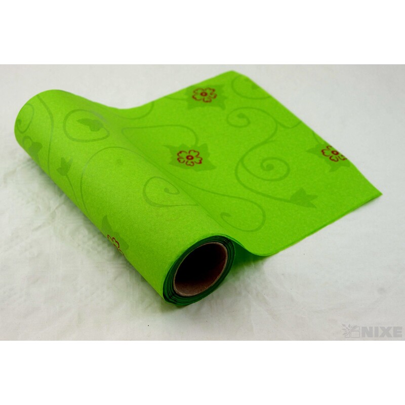 ROLE PAPÍR FLORALES 50cmx20m*ZELENÁ