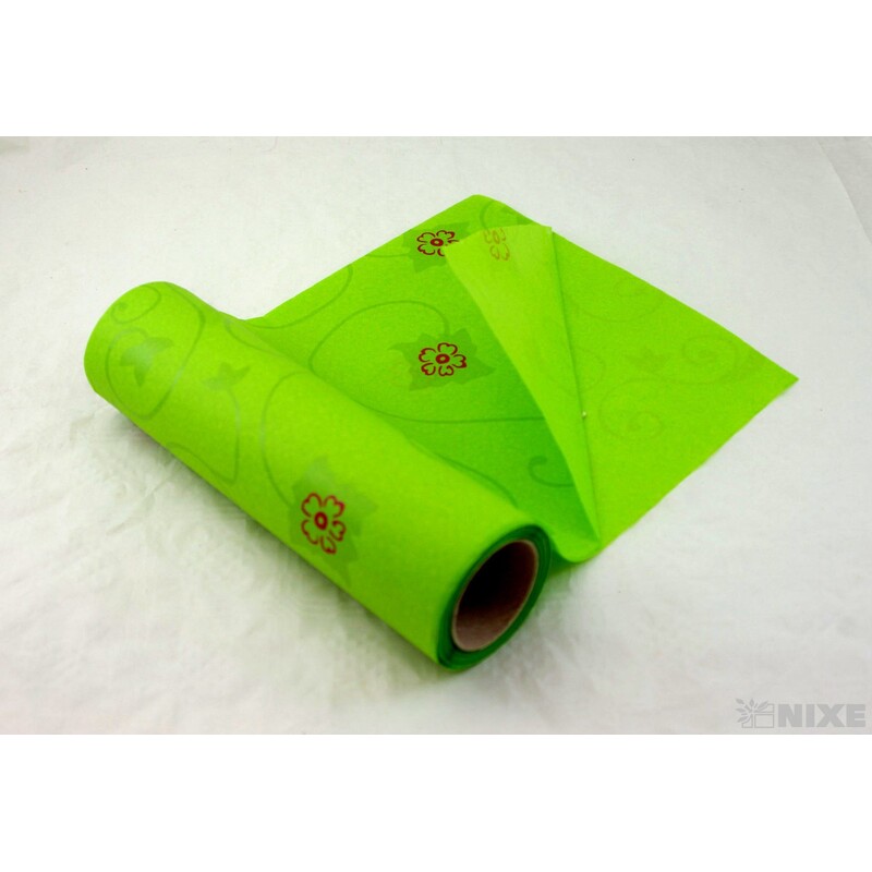 ROLE PAPÍR FLORALES 50cmx20m*ZELENÁ