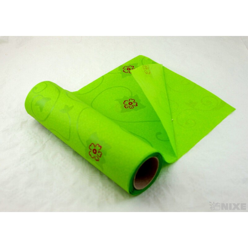 ROLE PAPÍR FLORALES 50cmx20m*ZELENÁ