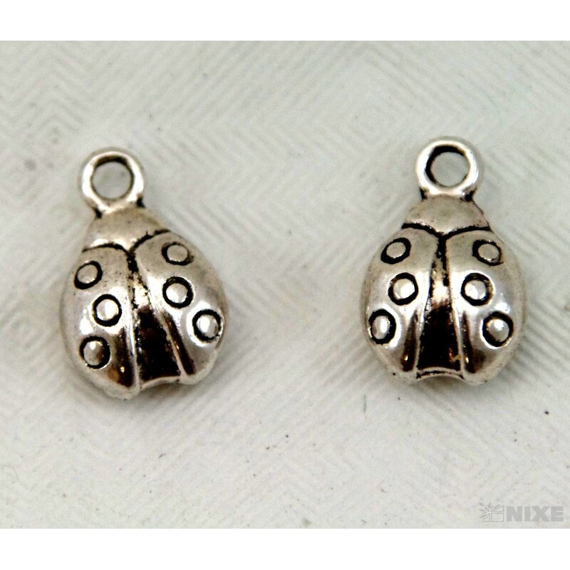 ZÁVĚS KOV BERUŠKA 20ks 1cm*STŘÍBRNÁ