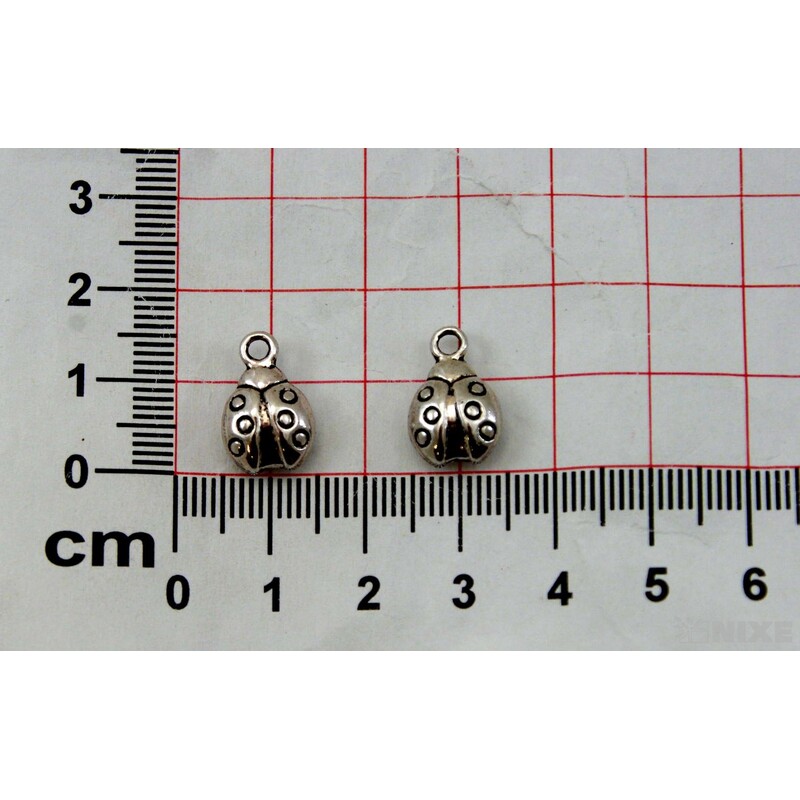 ZÁVĚS KOV BERUŠKA 20ks 1cm*STŘÍBRNÁ