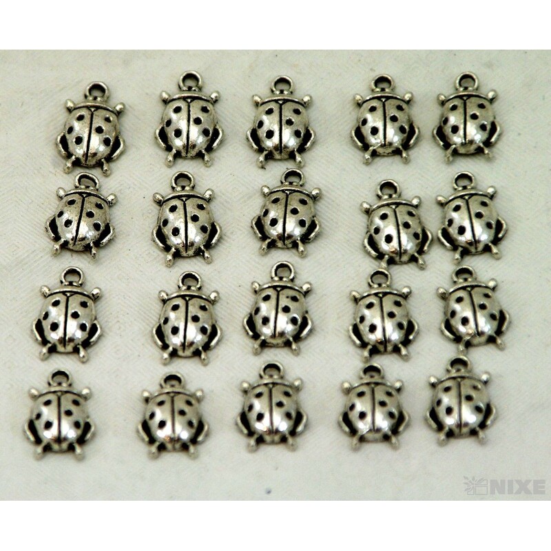 ZÁVĚS KOV BERUŠKA 20ks 1cm*STŘÍBRNÁ