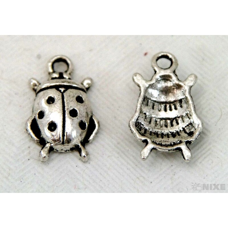 ZÁVĚS KOV BERUŠKA 20ks 1cm*STŘÍBRNÁ