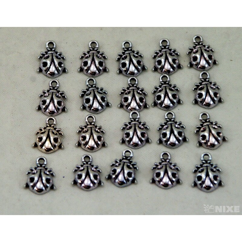 ZÁVĚS KOV BERUŠKA 20ks 2cm*STŘÍBRNÁ