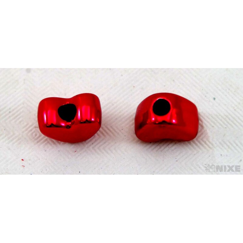 ZÁVĚS KOV SRDCE 20ks 1cm*ČERVENÁ