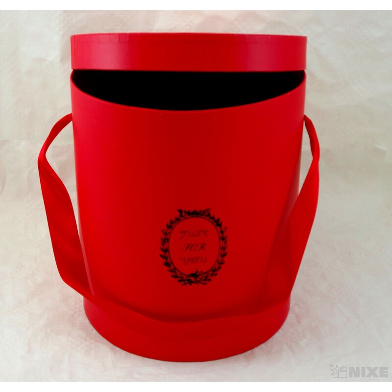 KVĚTINOVÝ BOX pr. 23x27cm 21x25 20x23*ČERVENÁ