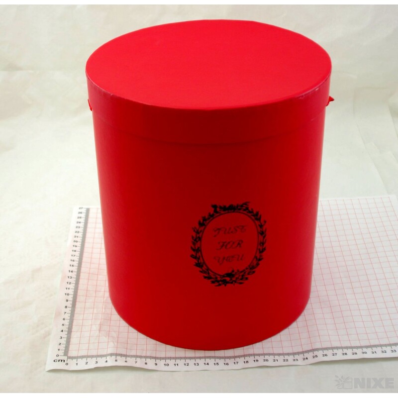 KVĚTINOVÝ BOX pr. 23x27cm 21x25 20x23*ČERVENÁ