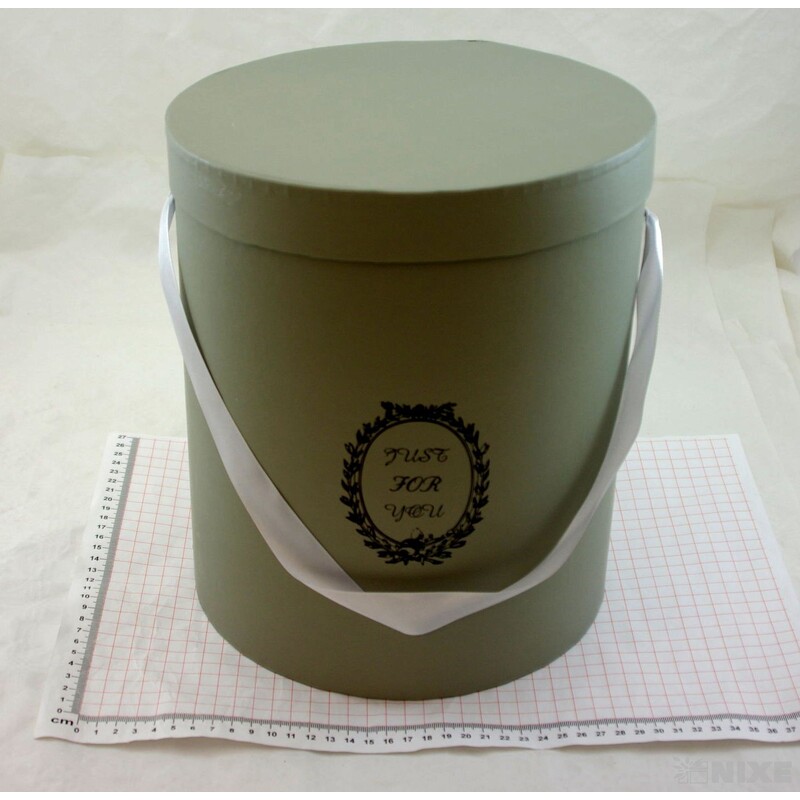 KVĚTINOVÝ BOX pr. 23x27cm 21x25 20x23*ŠEDÁ