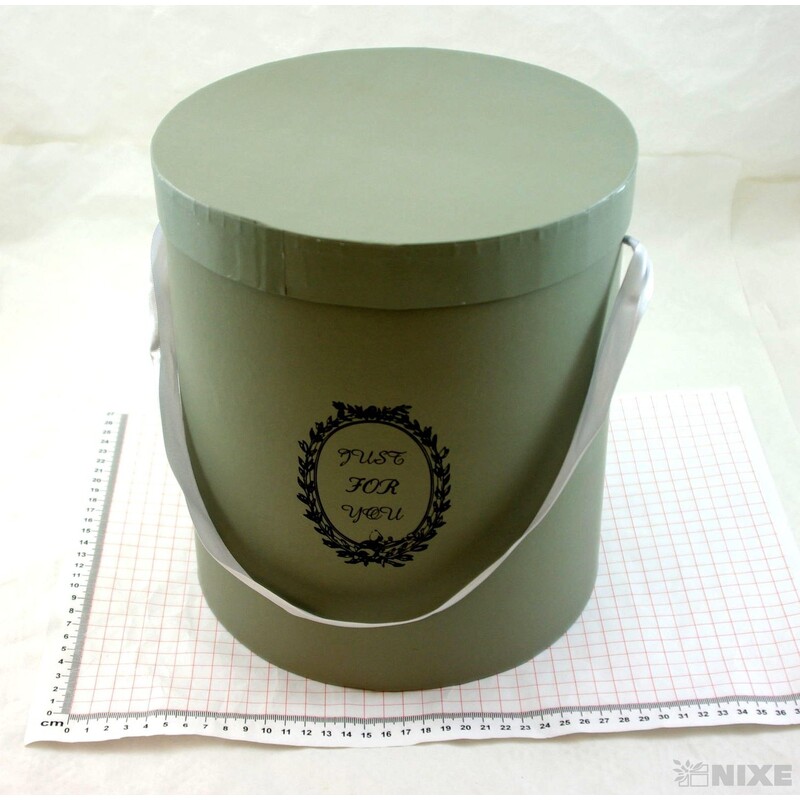 KVĚTINOVÝ BOX pr. 23x27cm 21x25 20x23*ŠEDÁ