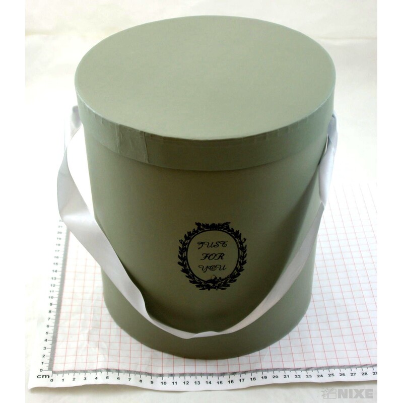 KVĚTINOVÝ BOX pr. 23x27cm 21x25 20x23*ŠEDÁ