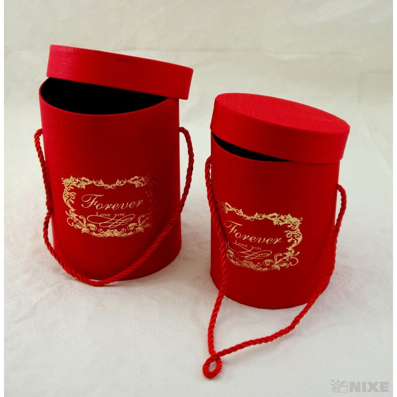 KVĚTINOVÝ BOX 2ks pr. 13x18cm 12x16*ČERVENÁ