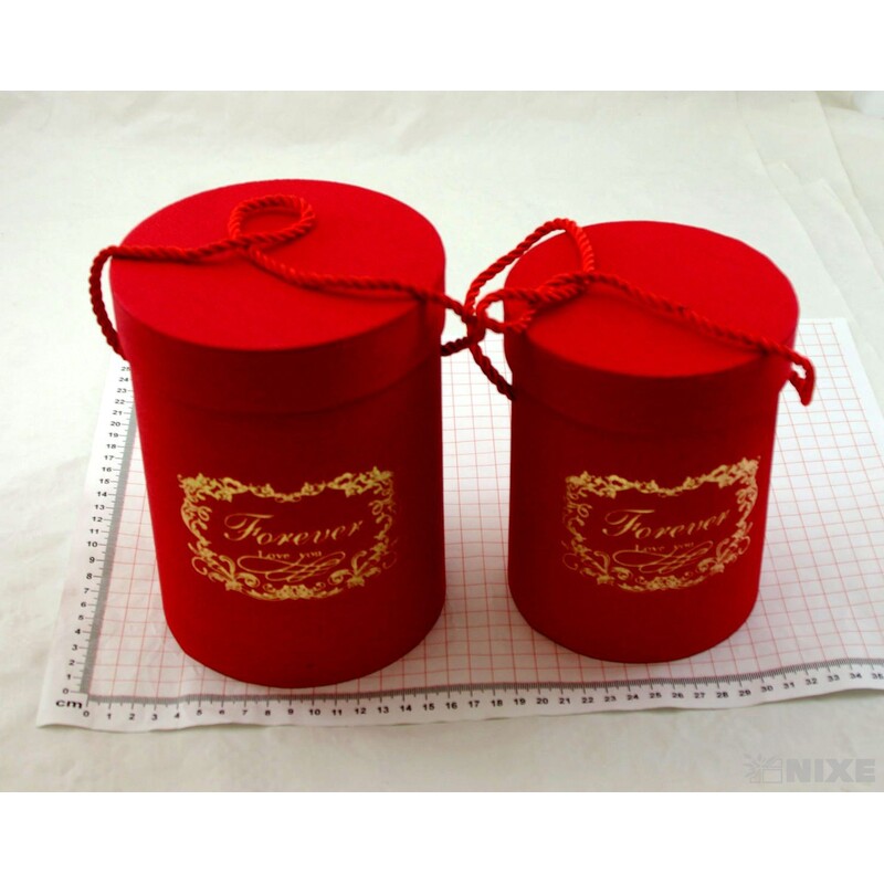 KVĚTINOVÝ BOX 2ks pr. 13x18cm 12x16*ČERVENÁ