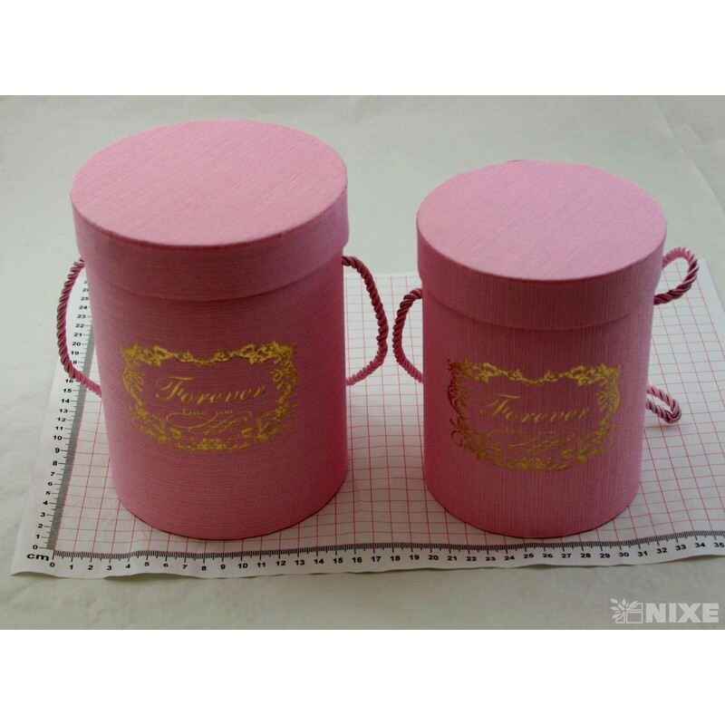 KVĚTINOVÝ BOX 2ks pr. 13x18cm 12x16*RŮŽOVÁ