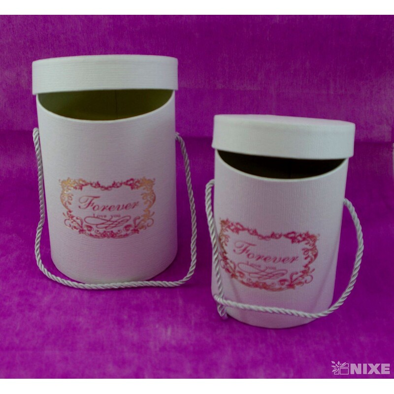 KVĚTINOVÝ BOX 2ks pr. 13x18cm 12x16*BÍLÁ