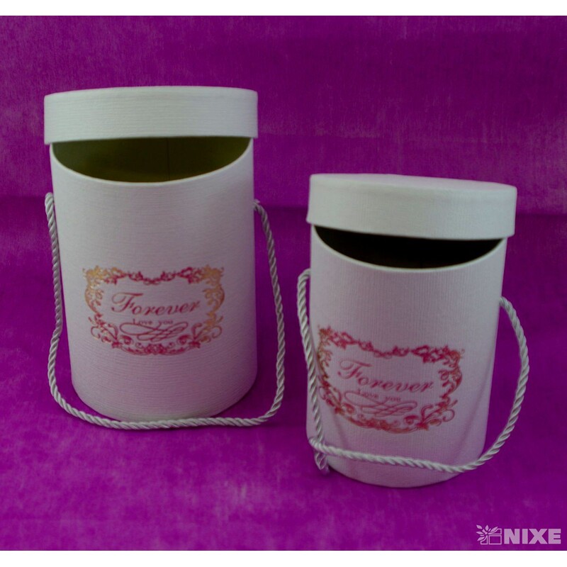 KVĚTINOVÝ BOX 2ks pr. 13x18cm 12x16*BÍLÁ