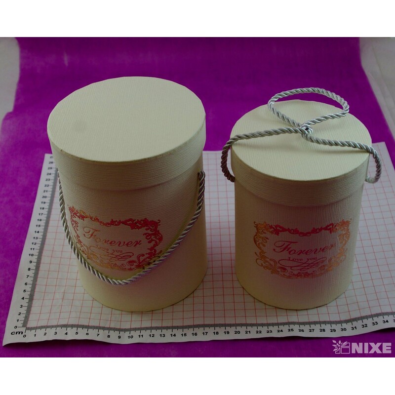 KVĚTINOVÝ BOX 2ks pr. 13x18cm 12x16*KRÉMOVÁ