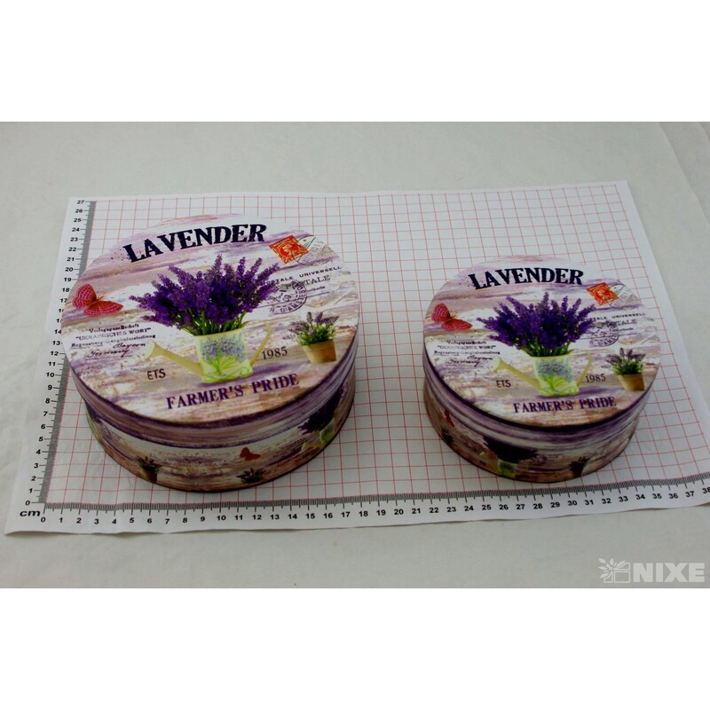 KRABICE 3ks pr. 19X8cm 17x6 13x5*FIALOVÁ