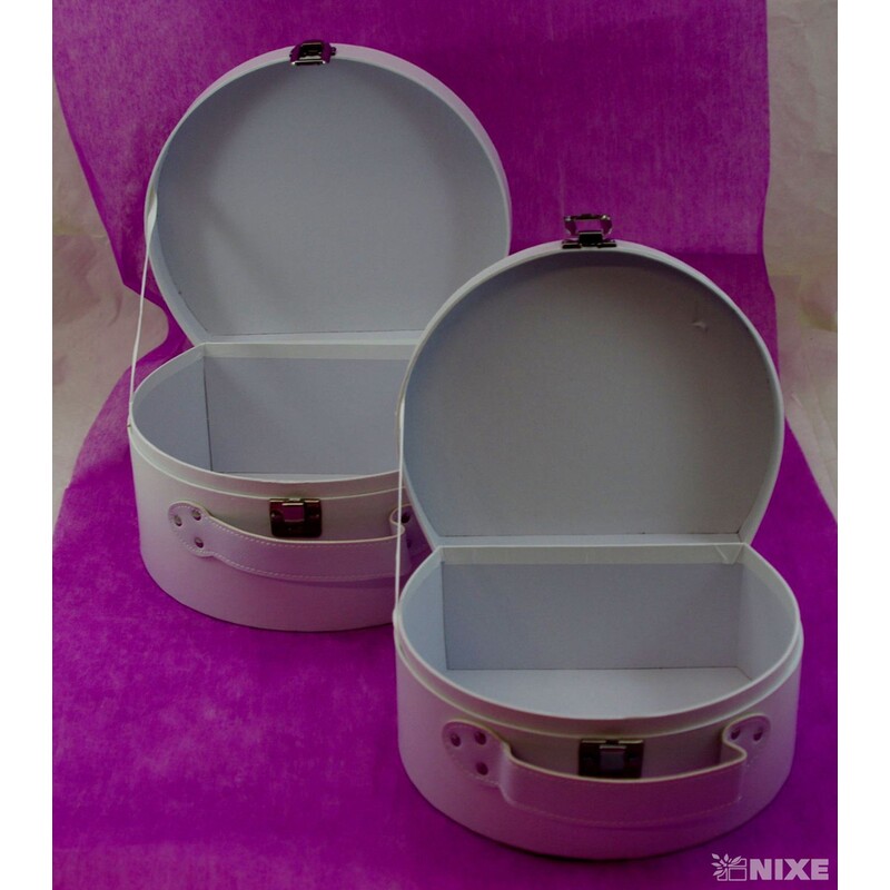 KUFŘÍK 2ks 16x19x8cm 22x19x10cm*BÍLÁ