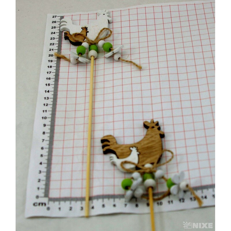 ZÁPICH KOHOUT 6ks 5x30cm*MIX BAREV