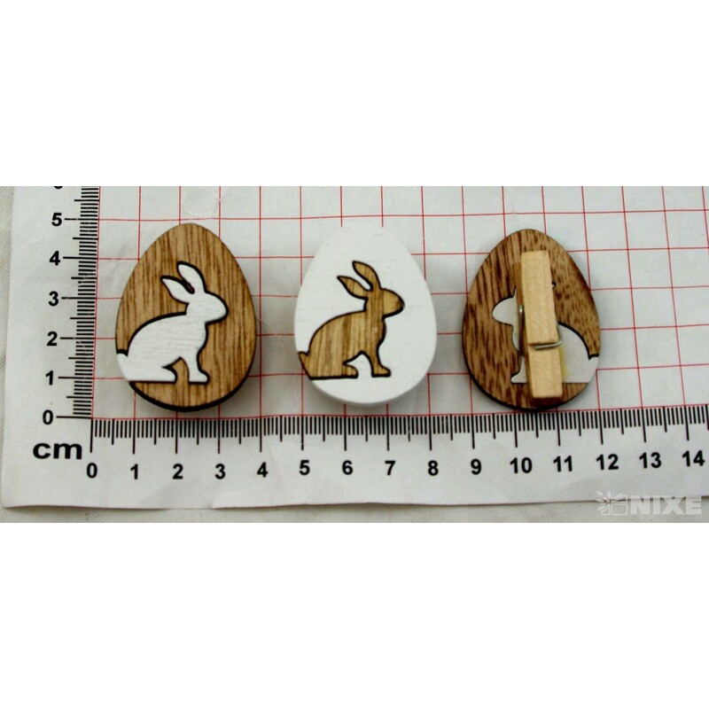 KOLÍČKY ZAJÍC 4,5cm 6ks