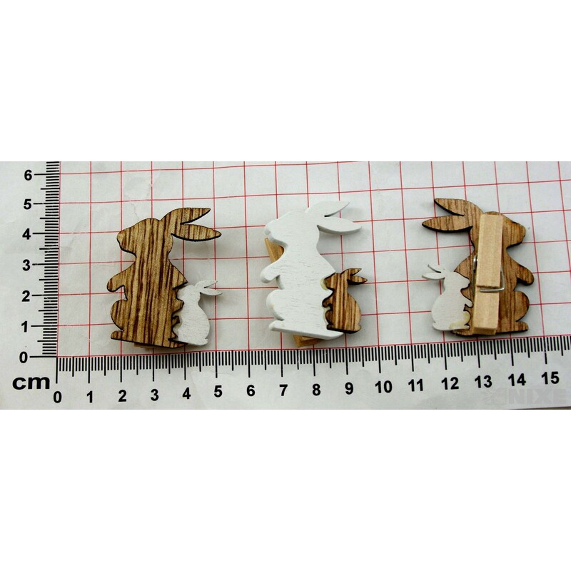 KOLÍČKY ZAJÍC 4,5cm 6ks