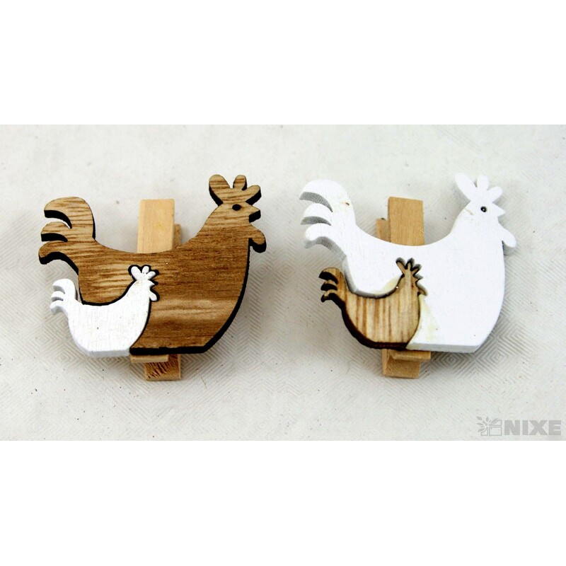 KOLÍČKY SLEPIČKA 4cm 6ks