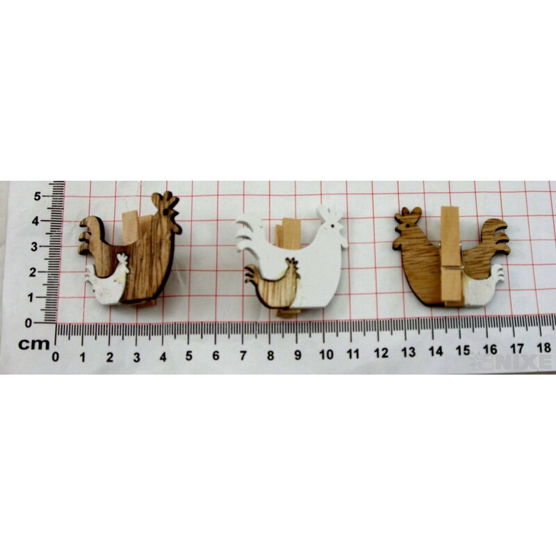 KOLÍČKY SLEPIČKA 4cm 6ks