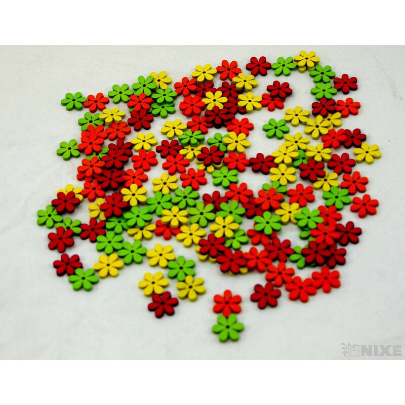 KVÍTEK 2cm 144ks*MIX BAREV