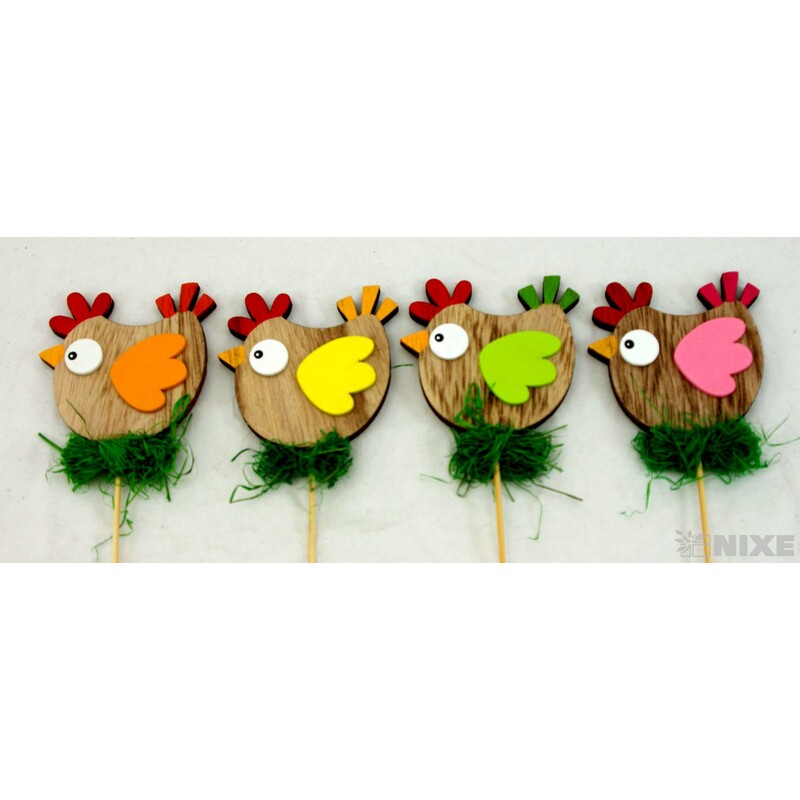 ZÁPICH SLEPICE 5,5x25cm 12ks*MIX BAREV