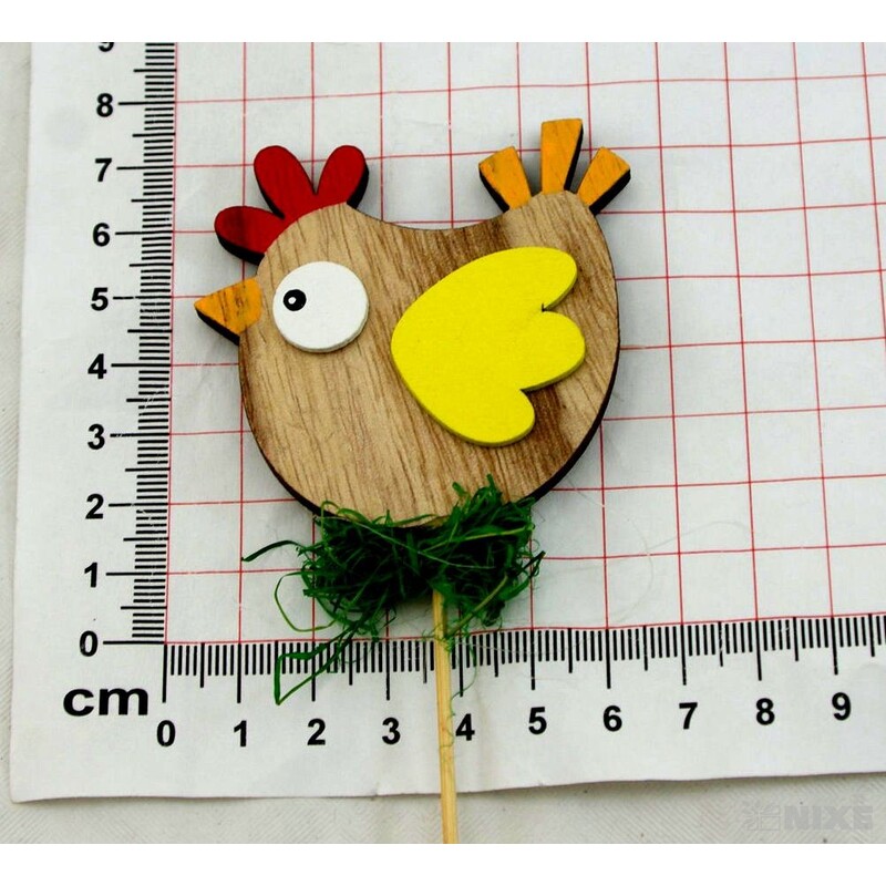 ZÁPICH SLEPICE 5,5x25cm 12ks*MIX BAREV