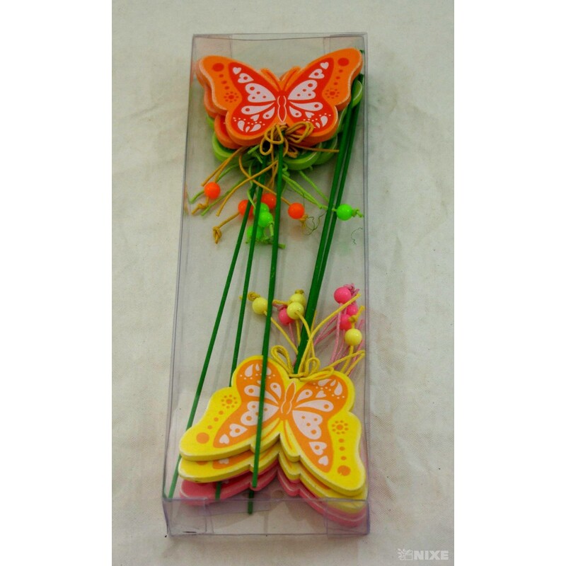 ZÁPICH MOTÝL 8x26cm 8ks*MIX BAREV