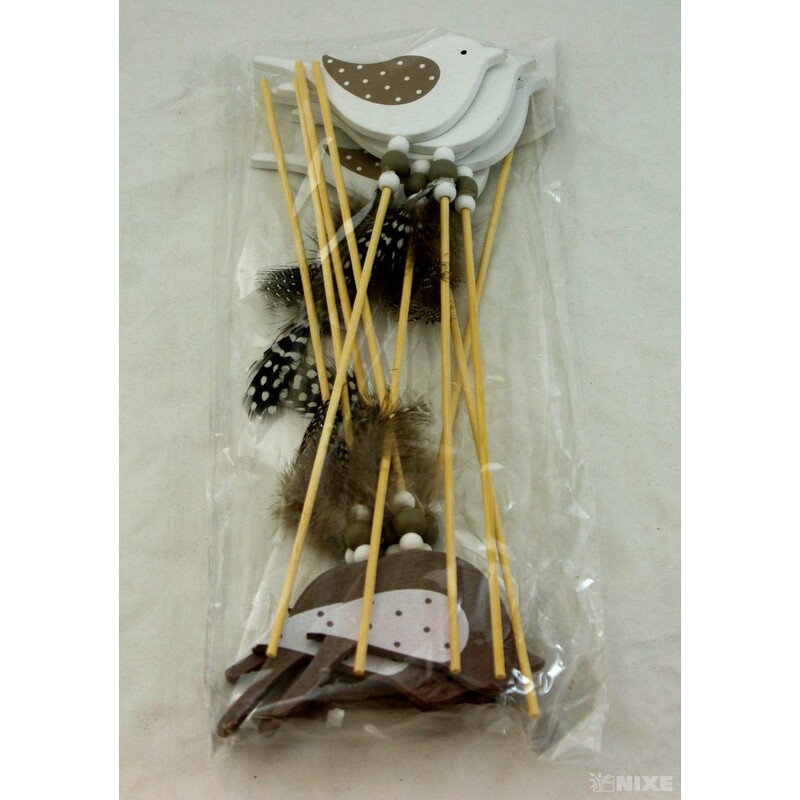 ZÁPICH PTÁČEK 10x24cm 10ks*MIX BAREV