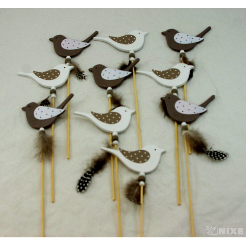 ZÁPICH PTÁČEK 10x24cm 10ks*MIX BAREV