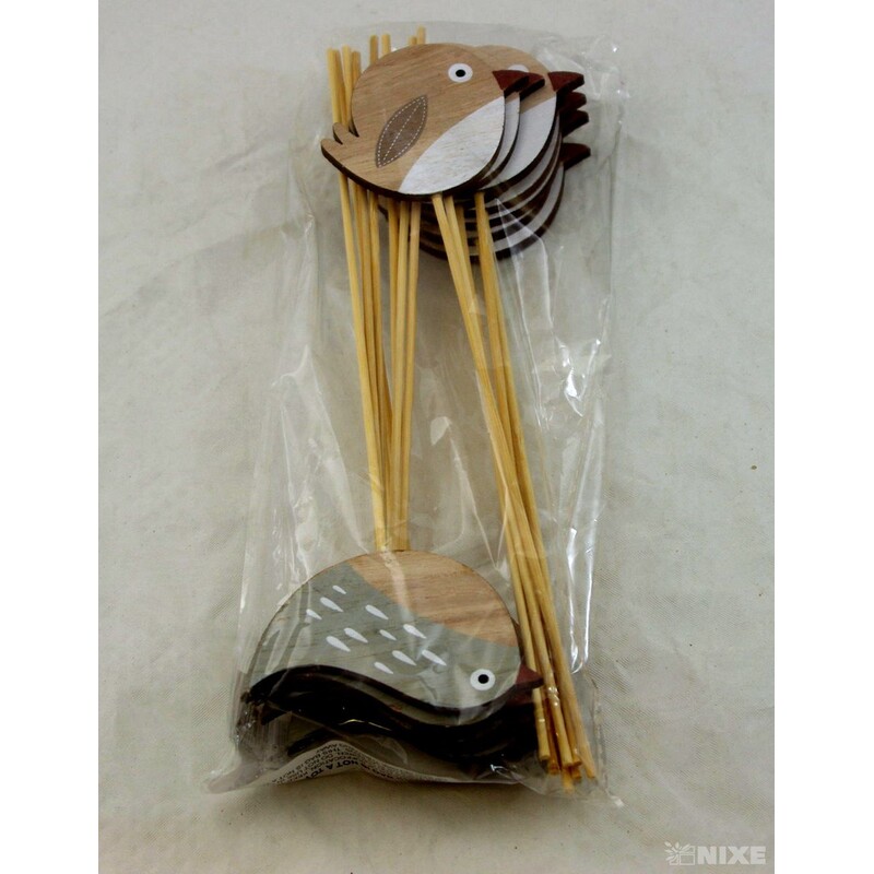 ZÁPICH PTÁČEK 8x27cm 16ks*MIX BAREV